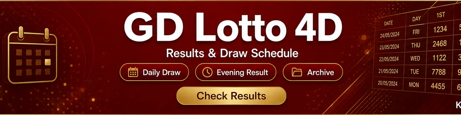 Keputusan & jadual cabutan GD Lotto (Grand Dragon) 4D — Keputusan4D